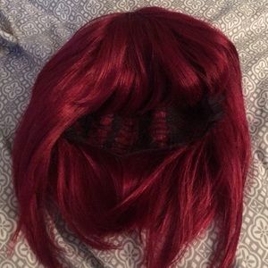 Red bob wig